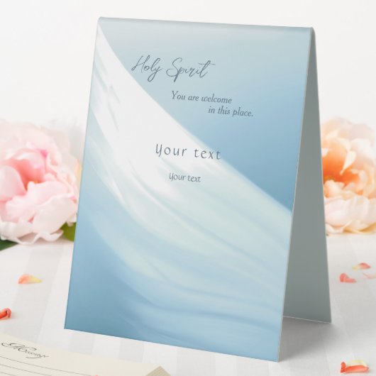 Plaque De Table Célébration de la vie Bienvenue Esprit Saint (In SItu (Mariage))