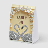 Plaque De Table Célébration de style Romance Cristal (Recto)