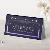 Plaque De Table Céleste arc-en-ciel bleu marine Mariage réservé (En SItu (Tableau))