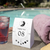 Plaque De Table Celestial Moon Phases Wedding Table Number (InVersositu (sur table))