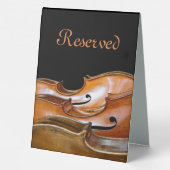 Plaque De Table Cellos réservés (Verso)