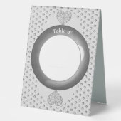 Plaque De Table Céramique gris dentelle (Recto)