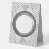 Plaque De Table Céramique gris dentelle (Verso)