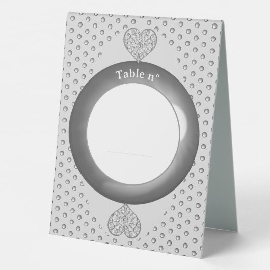 Plaque De Table Céramique gris dentelle (Verso)