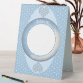 Plaque De Table Céramique Lace Bleu clair (En SItu (Tableau))