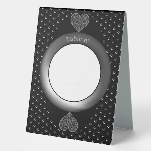 Plaque De Table Céramique noir (Recto)