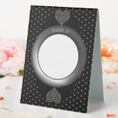 Plaque De Table Céramique noir (In SItu (Mariage))