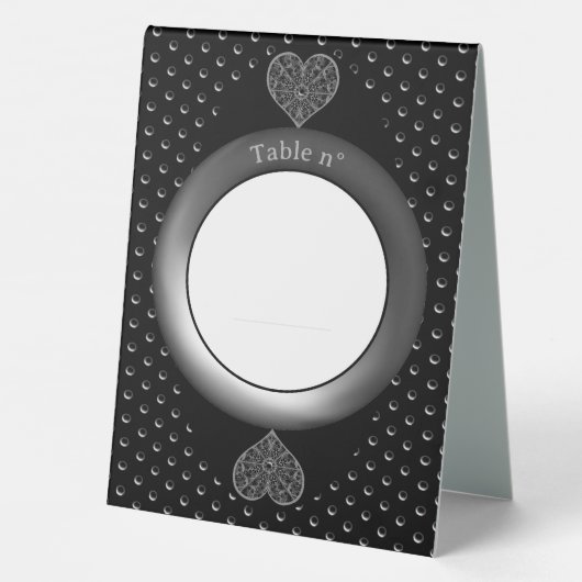 Plaque De Table Céramique noir (Verso)