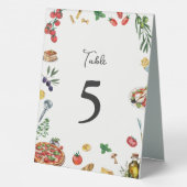Plaque De Table C'est Amore Italian Table Number (Verso)