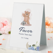 Plaque De Table C'est un garçon ours mignon baby shower bleu FAVOR (In SItu (Mariage))