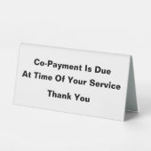 Plaque De Table Chambre Classique CoPay (Recto)