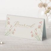 Plaque De Table Charme Élégant Creamy Wild Flower Mariage Siège (En SItu (Tableau))