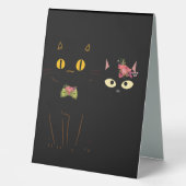 Plaque De Table Charming Black Cats Yellow Eyes (Recto)