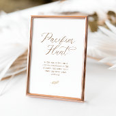 Plaque De Table Chasse Neutral Boho Baby Brunch Pacifier