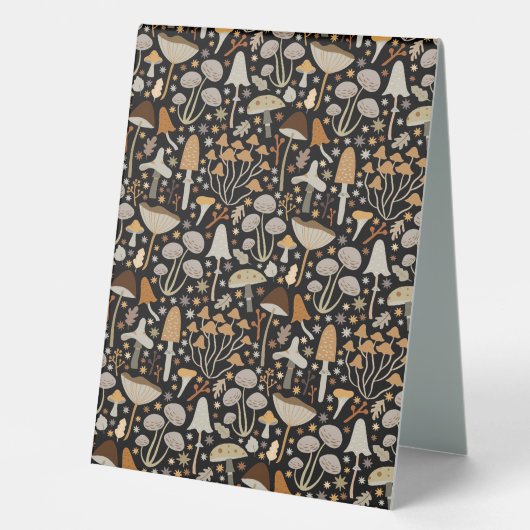 Plaque De Table Chasseur de champignons Champignons moyens (Recto)