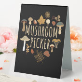 Plaque De Table Chasseur de champignons Champignons Picker (In SItu (Mariage))
