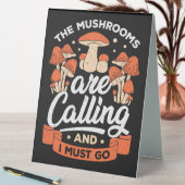 Plaque De Table Chasseur De Champignons Les Champignons Appelent (En SItu (Tableau))