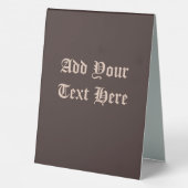 Plaque De Table Chat de sorcière Halloween Déplaisant Portrait mig (Verso)