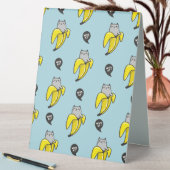 Plaque De Table Chat en banane (En SItu (Tableau))