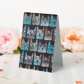 Plaque De Table Chats bleus (In SItu (Mariage))