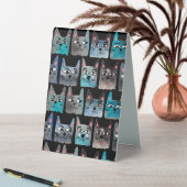 Plaque De Table Chats bleus (En SItu (Tableau))