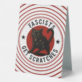 Plaque De Table Chats contre les fascistes (Verso)