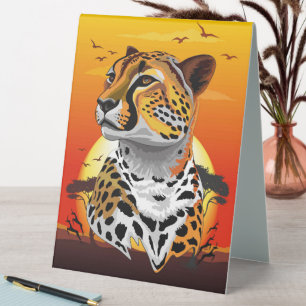Plaque De Table Cheetah African Feline Wild Animal