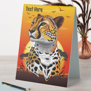 Plaque De Table Cheetah African Feline Wild Animal