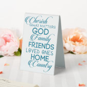 Plaque De Table Chercher ce qui compte Turquoise (In SItu (Mariage))