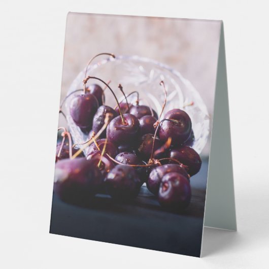 Plaque De Table Cherries (Verso)