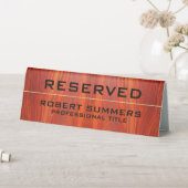 Plaque De Table Cherry Wood Custom Typography (En SItu (Tableau))