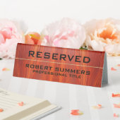 Plaque De Table Cherry Wood Custom Typography (In SItu (Mariage))