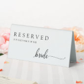 Plaque De Table Chic Mariage Réservé Famille de la Mariée (In SItu (Mariage))