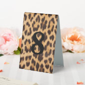 Plaque De Table chic poster de animal léopard (In SItu (Mariage))