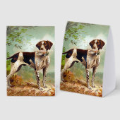 Plaque De Table Chien de chasse avec oiseau dans la bouche (Recto/verso)