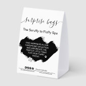 Plaque De Table Chien Grooming Entreprise Signal Chien Groomer Sig (Verso)