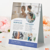 Plaque De Table Chiropracteur Services Table modifiable Panneau de (In SItu (Mariage))
