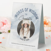 Plaque De Table Christian Blue Graduation Mots de sagesse (In SItu (Mariage))