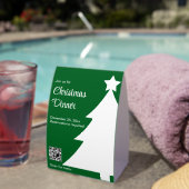 Plaque De Table Christmas Dinner Christmas Tree Green Restaurant (InVersositu (sur table))