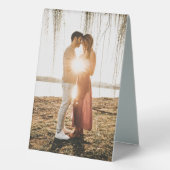 Plaque De Table Chronologie Mariage moderne (Verso)