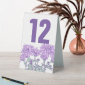 Plaque De Table Chrysanthemum violet fleurs mariages numéros de ta (En SItu (Tableau))