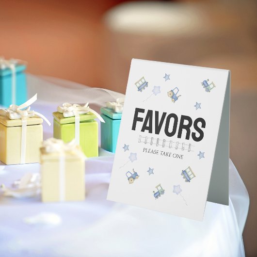 Plaque De Table Chugga Chugga Deux | Panneau Faveurs Tabletop