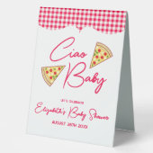 Plaque De Table Ciao Baby Italian Baby Shower (Recto)