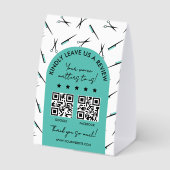Plaque De Table Ciseaux Peigne Turquoise Salon de Coiffure Laissez (Verso)