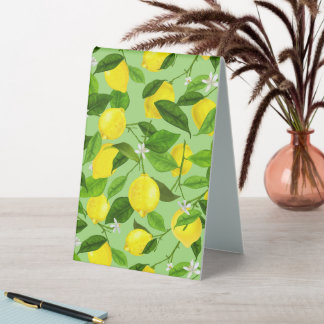 Plaque De Table Citron Aquarelle 3