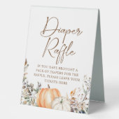 Plaque De Table Citrouille Automne Baby shower d'automne Déchets R (Recto)