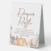 Plaque De Table Citrouille Automne Baby shower d'automne Déchets R (Verso)