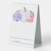 Plaque De Table Citrouille blanc - Cartes mariages (Verso)