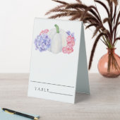 Plaque De Table Citrouille blanc - Cartes mariages (En SItu (Tableau))