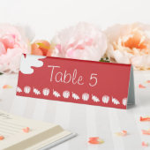 Plaque De Table Citrouille Patch dans la tente de table cerise (In SItu (Mariage))